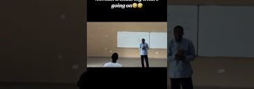 Moment students pranked their lecturer and walked out of his class