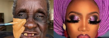 VIRAL 😱😳🔥NIGERIAN GRANDMA BRIDAL MAKEUP & GELE TRANSFORMATION💄MAKEUP TUTORIAL 🔥✂️💉💉